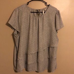 EUC LC Lauren Conrad keyhole blouse Sz XXL